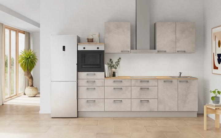möbelnavi Küchen-Zeile 270 cm mit E-Geräten Planung 15 0