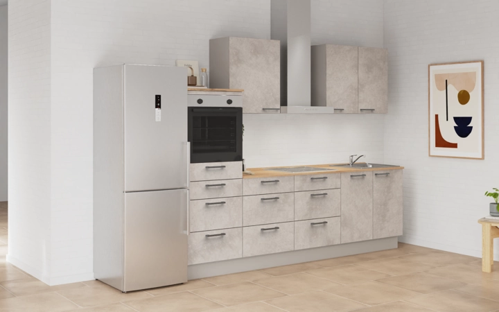 möbelnavi Küchen-Zeile 270 cm mit E-Geräten Planung 15 1