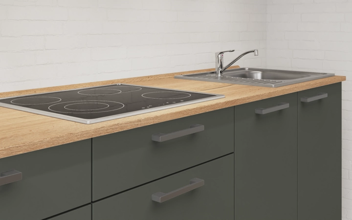 möbelnavi Küchen-Zeile 270 cm mit E-Geräten Planung 15 3