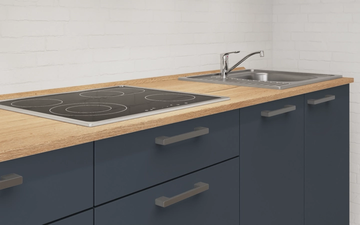 möbelnavi Küchen-Zeile 270 cm mit E-Geräten Planung 15 3
