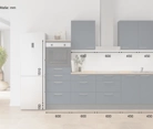 möbelnavi Küchen-Zeile 270 cm mit E-Geräten Planung 15 5