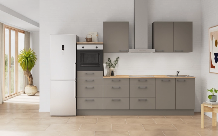 möbelnavi Küchen-Zeile 270 cm mit E-Geräten Planung 15 0