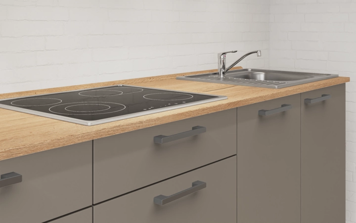 möbelnavi Küchen-Zeile 270 cm mit E-Geräten Planung 15 3