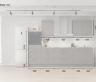 möbelnavi Küchen-Zeile 300 cm mit E-Geräten Planung 15 5