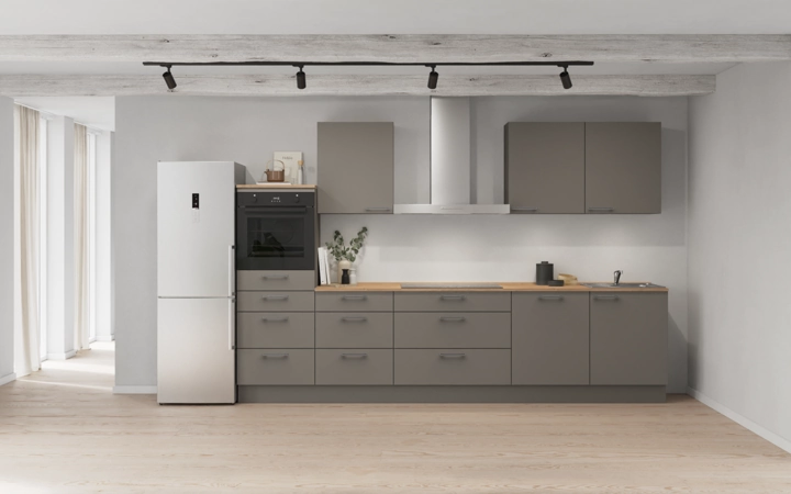 möbelnavi Küchen-Zeile 330 cm mit E-Geräten Planung 15 0