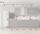 möbelnavi Küchen-Zeile 330 cm mit E-Geräten Planung 15 5
