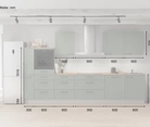 möbelnavi Küchen-Zeile 360 cm mit E-Geräten Planung 15 5