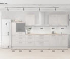 möbelnavi Küchen-Zeile 360 cm mit E-Geräten Planung 15 5