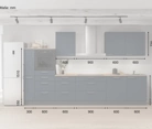 möbelnavi Küchen-Zeile 360 cm mit E-Geräten Planung 15 5
