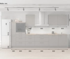 möbelnavi Küchen-Zeile 360 cm mit E-Geräten Planung 15 5