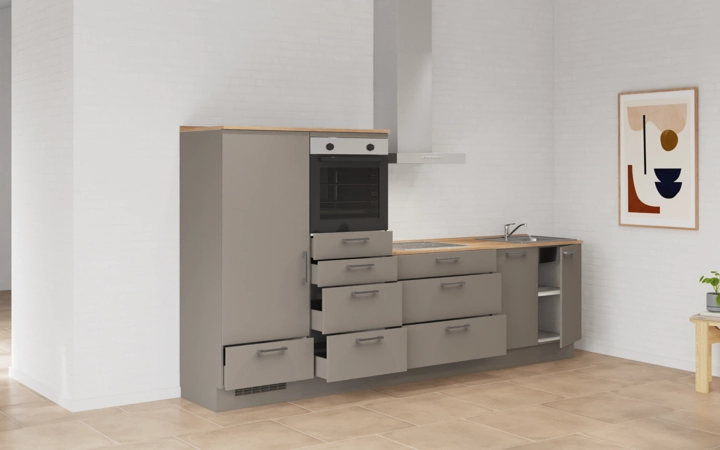 möbelnavi Küchen-Zeile 300 cm mit E-Geräten Planung 16 4