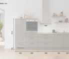 möbelnavi Küchen-Zeile 300 cm mit E-Geräten Planung 16 5