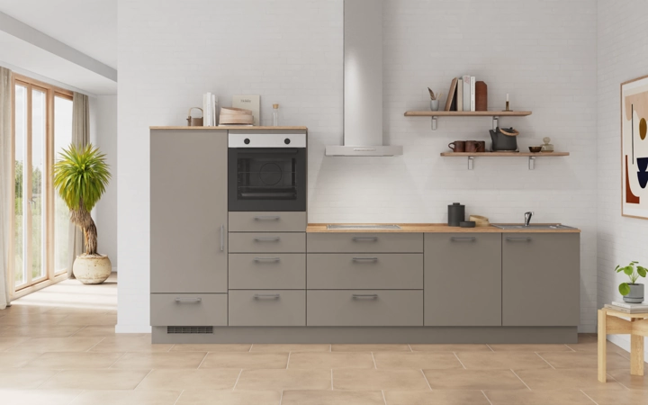 möbelnavi Küchen-Zeile 330 cm mit E-Geräten Planung 16 0
