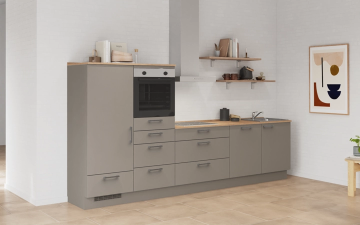 möbelnavi Küchen-Zeile 330 cm mit E-Geräten Planung 16 1