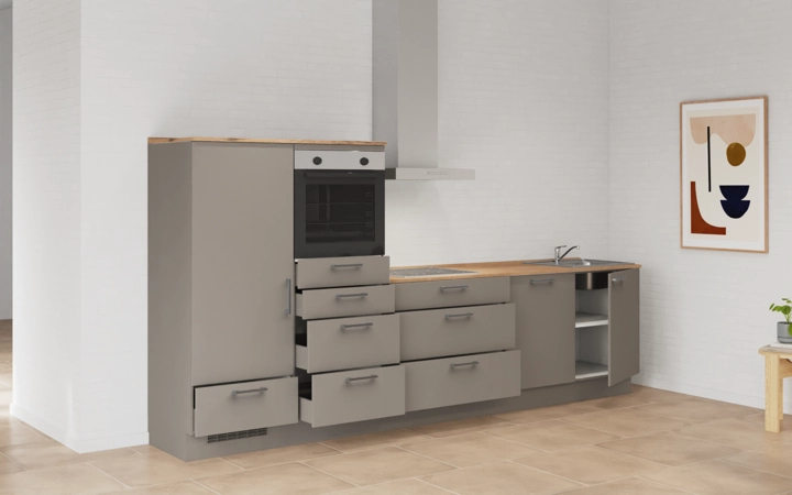 möbelnavi Küchen-Zeile 330 cm mit E-Geräten Planung 16 4