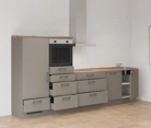 möbelnavi Küchen-Zeile 330 cm mit E-Geräten Planung 16 4