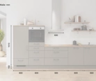 möbelnavi Küchen-Zeile 330 cm mit E-Geräten Planung 16 5