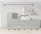 möbelnavi Küchen-Zeile 360 cm mit E-Geräten Planung 16 5