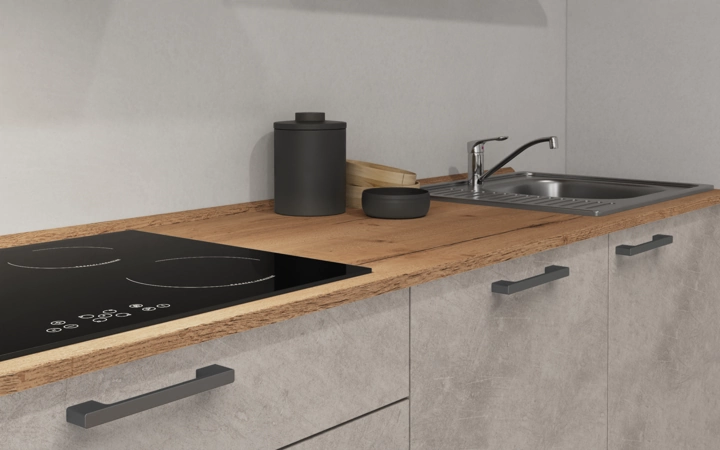 möbelnavi Küchen-Zeile 360 cm mit E-Geräten Planung 16 3