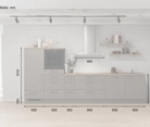 möbelnavi Küchen-Zeile 360 cm mit E-Geräten Planung 16 5