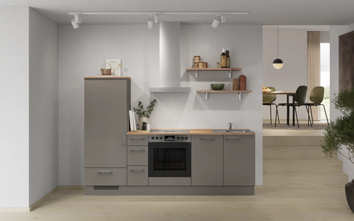 möbelnavi Küchen-Zeile 240 cm mit E-Geräten Planung 17 0