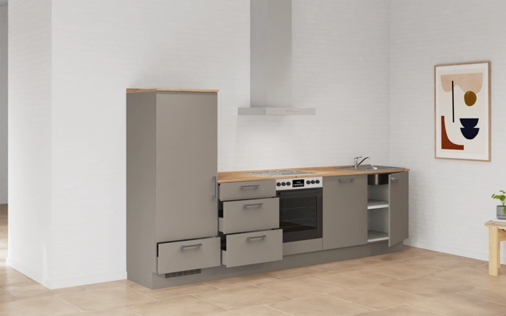 möbelnavi Küchen-Zeile 300 cm mit E-Geräten Planung 17 4