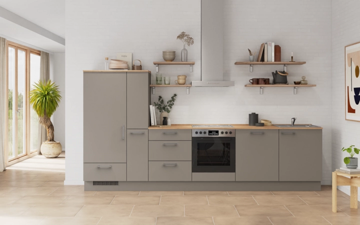 möbelnavi Küchen-Zeile 330 cm mit E-Geräten Planung 17 0