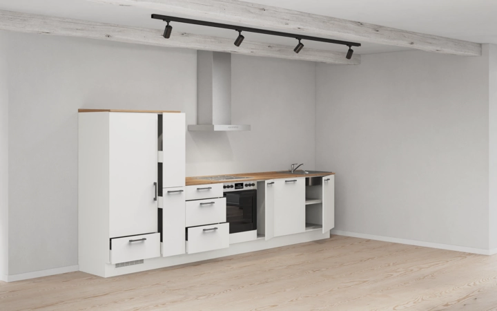 möbelnavi Küchen-Zeile 360 cm mit E-Geräten Planung 17 4