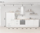 möbelnavi Küchen-Zeile 360 cm mit E-Geräten Planung 17 5