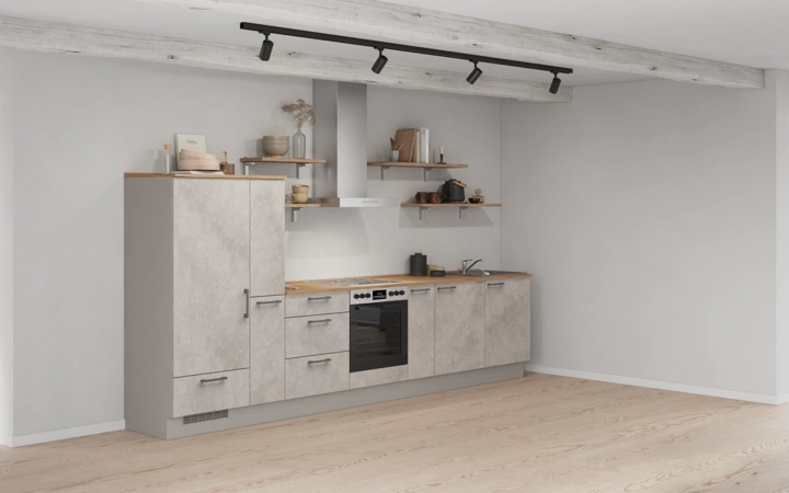 möbelnavi Küchen-Zeile 360 cm mit E-Geräten Planung 17 1