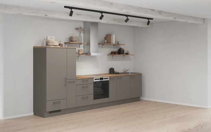 möbelnavi Küchen-Zeile 360 cm mit E-Geräten Planung 17 1