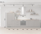möbelnavi Küchen-Zeile 360 cm mit E-Geräten Planung 17 5