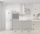 möbelnavi Küchen-Zeile 180 cm mit E-Geräten Planung 18 5