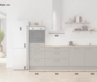 möbelnavi Küchen-Zeile 270 cm mit E-Geräten Planung 18 5