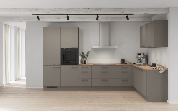 möbelnavi L-Küche 366,6 cm x 246,6 mit E-Geräten Planung 2 0