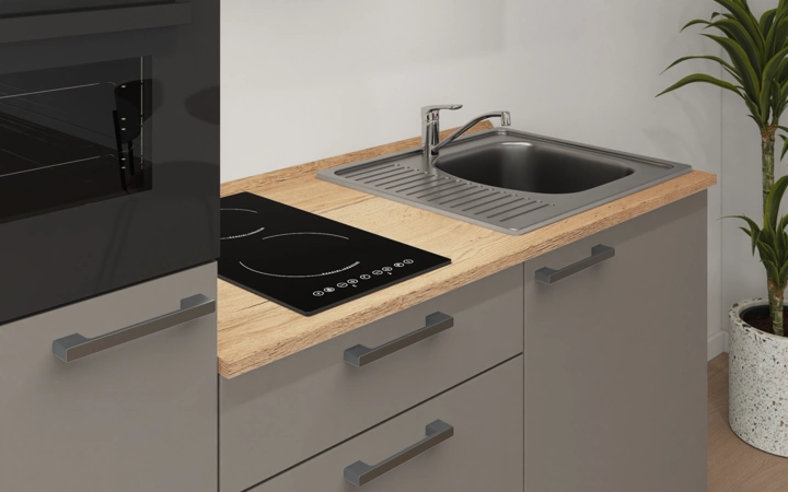 möbelnavi Küchen-Zeile 180 cm mit E-Geräten Planung 2 3