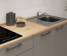 möbelnavi Küchen-Zeile 210 cm mit E-Geräten Planung 2 3