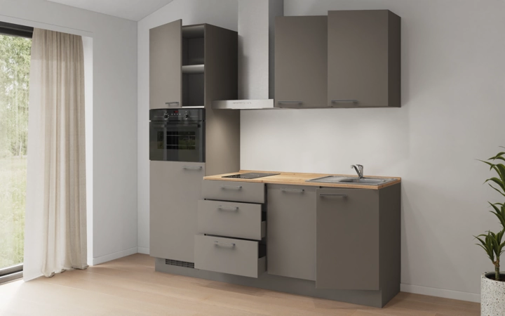 möbelnavi Küchen-Zeile 210 cm mit E-Geräten Planung 2 4