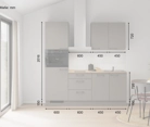 möbelnavi Küchen-Zeile 210 cm mit E-Geräten Planung 2 5