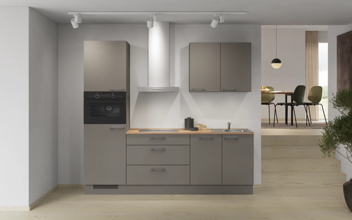 möbelnavi Küchen-Zeile 240 cm mit E-Geräten Planung 2 0