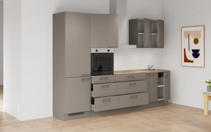 möbelnavi Küchen-Zeile 300 cm mit E-Geräten Planung 2 4