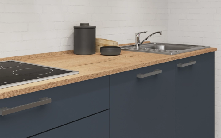 möbelnavi Küchen-Zeile 330 cm mit E-Geräten Planung 2 3