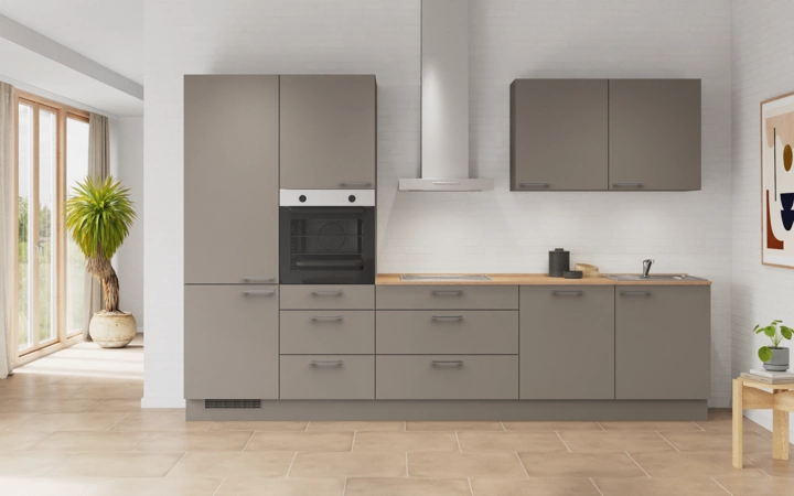 möbelnavi Küchen-Zeile 330 cm mit E-Geräten Planung 2 0