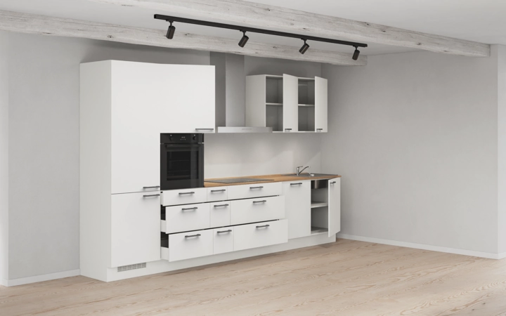 möbelnavi Küchen-Zeile 360 cm mit E-Geräten Planung 2 4