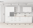 möbelnavi Küchen-Zeile 360 cm mit E-Geräten Planung 2 5