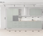 möbelnavi Küchen-Zeile 360 cm mit E-Geräten Planung 2 5