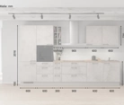 möbelnavi Küchen-Zeile 360 cm mit E-Geräten Planung 2 5