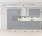 möbelnavi Küchen-Zeile 360 cm mit E-Geräten Planung 2 5