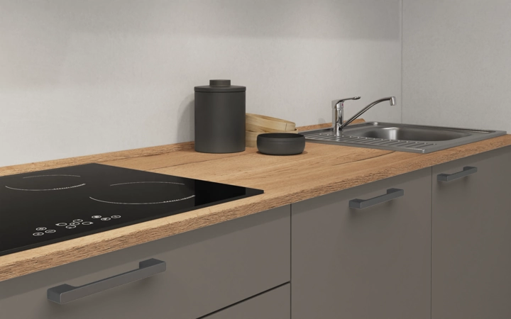 möbelnavi Küchen-Zeile 360 cm mit E-Geräten Planung 2 3