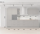 möbelnavi Küchen-Zeile 360 cm mit E-Geräten Planung 2 5